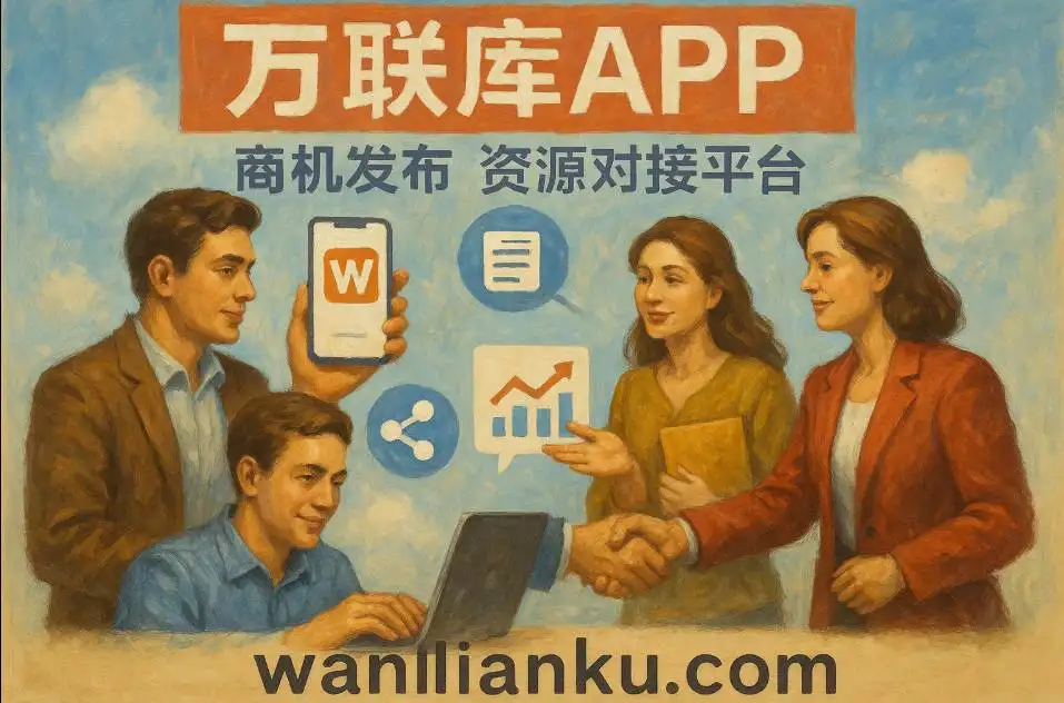 资源项目对接变现渠道平台：在万联库能赚到资源的钱！配图