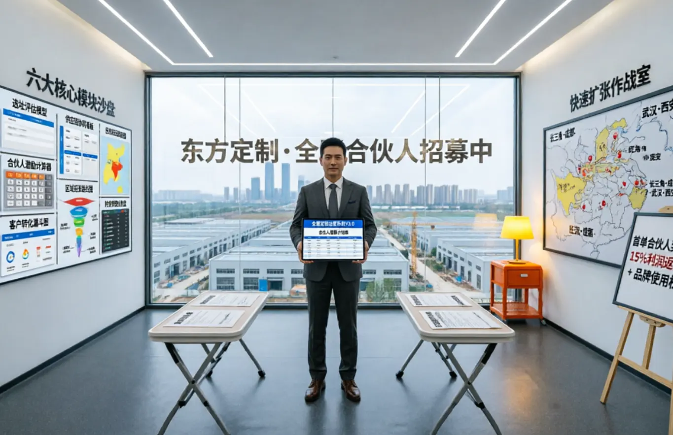 全屋定制主理人如何从0到1搭建厂房运营体系实现稳定盈利并快速招募合伙人扩张市场版图配图