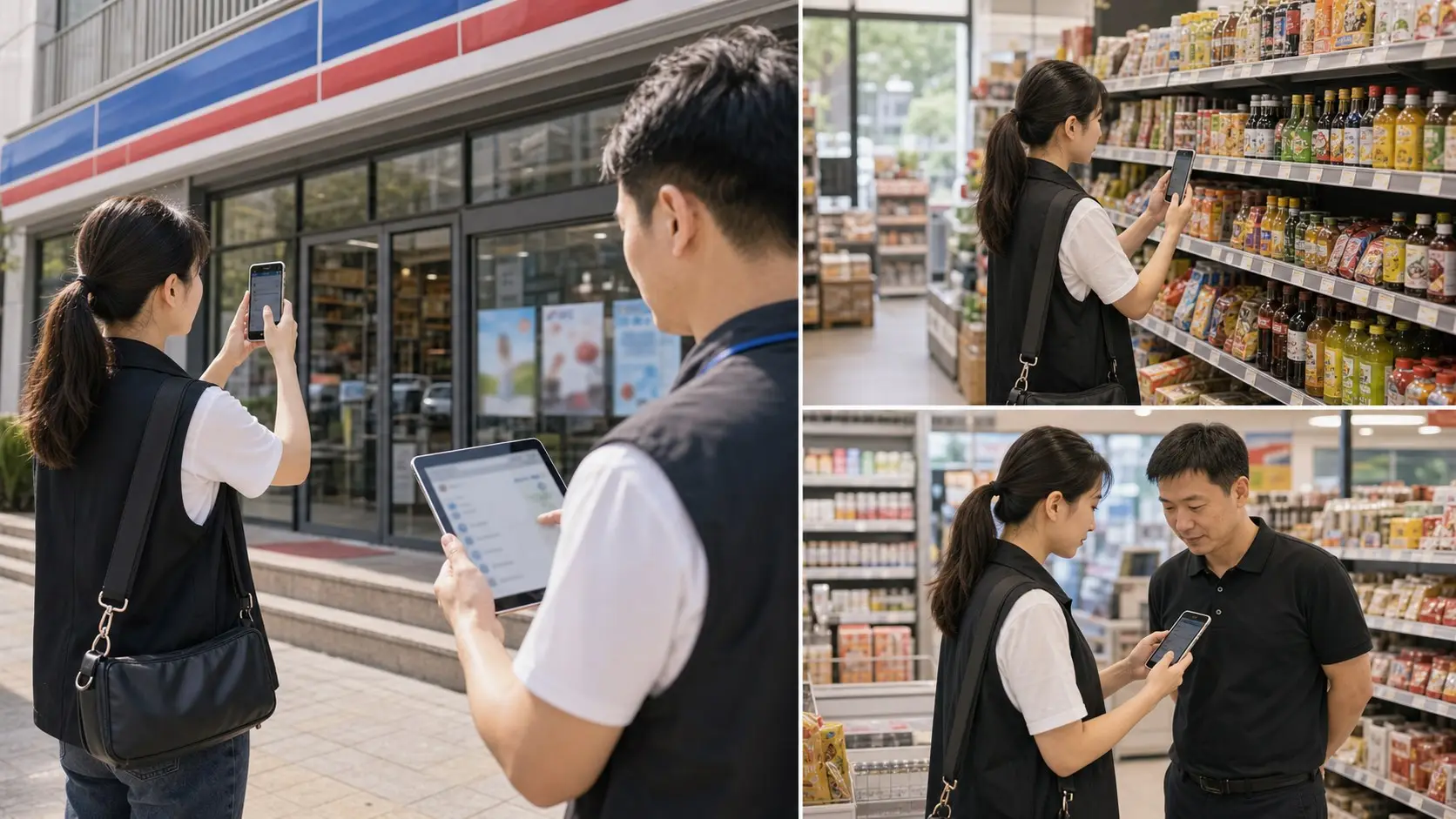 门店巡检拍摄兼职团队承接全国走访任务，店招照片货架核验定位回传和抽检复核可交付