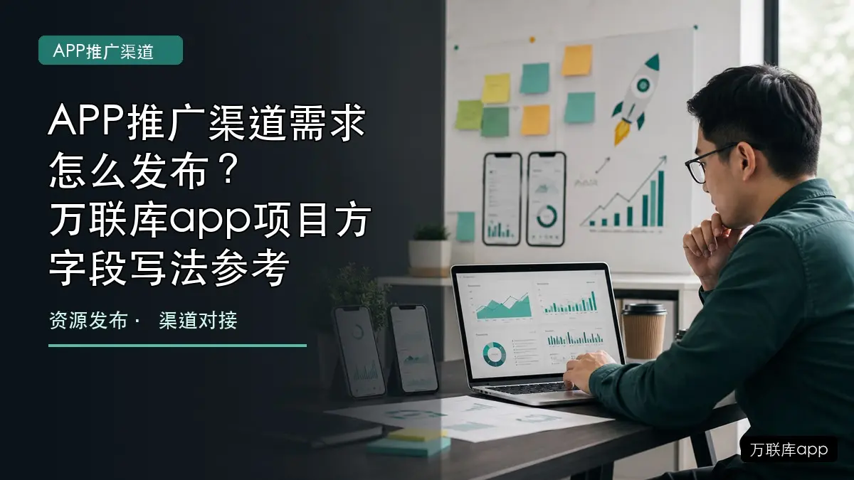 APP推广渠道需求怎么发布?万联库app项目方字段写法参考