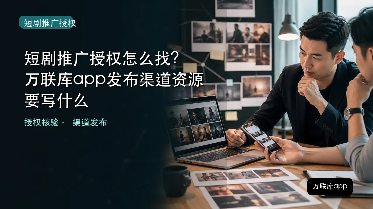 短剧推广授权怎么找,万联库app发布渠道资源标题图