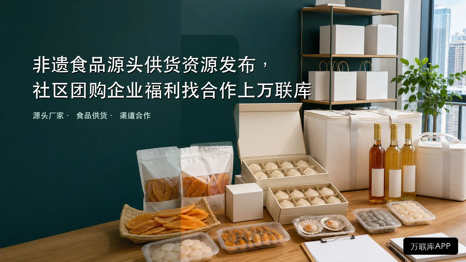非遗食品源头供货资源发布,社区团购企业福利找合作上万联库
